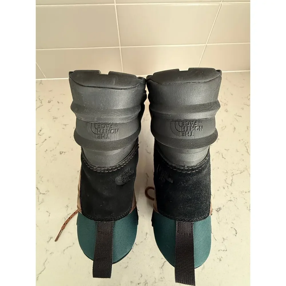 North Face Mens 10 Chilkat V 400 Brown Hiking Winter Waterproof Boots